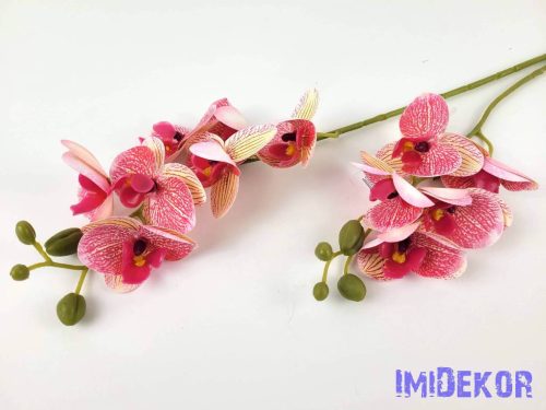 Gumis orchidea 2 ágú 58 cm - Krém-Rózsaszín Cirmos