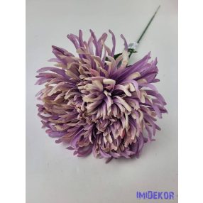 Pók krizantém szálas selyemvirág D19cm M68cm - Cirmos