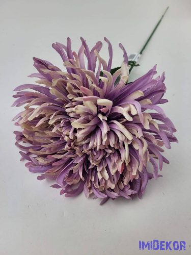 Pók krizantém szálas selyemvirág D19cm M68cm - Cirmos