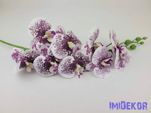 Gumis orchidea ág 100cm - Krém-Lila Cirmos