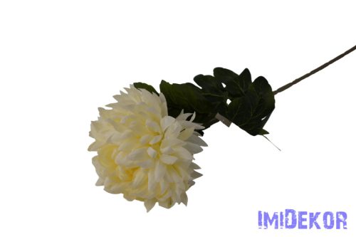 Krizantém szálas selyemvirág D16cm 75cm - Krém