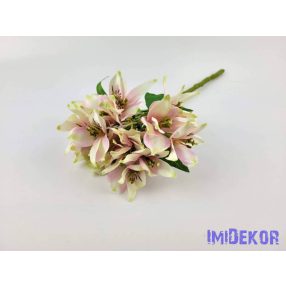 Asztromélia selyem ág 38 cm - Mályvás