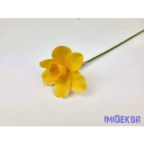 Nárcisz szálas gumi-selyem 41 cm - Napsárga