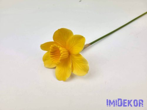 Nárcisz szálas gumi-selyem 41 cm - Napsárga