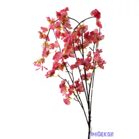 Virágzó ág 90cm - Sötét Rózsaszín