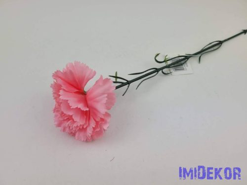 Szegfű szálas selyemvirág 55cm - Sötét Rózsaszín