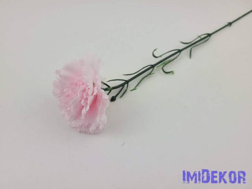 Szegfű szálas selyemvirág 55cm - Babarózsaszín