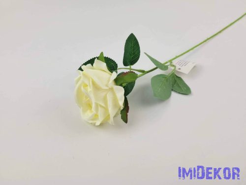 Szálas bársonyos rózsa 51 cm - Krém