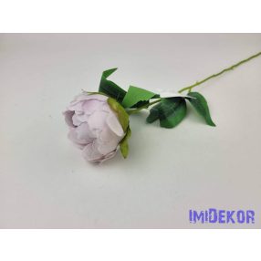 Peónia szálas selyemvirág 55cm - Világos Lilás