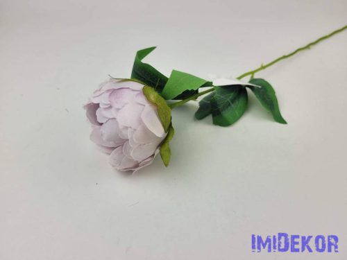 Peónia szálas selyemvirág 55cm - Világos Lilás