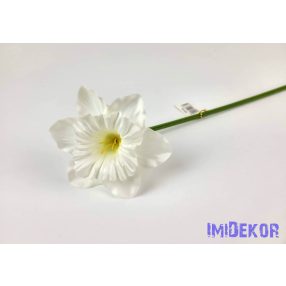 Nárcisz selyem szálas 51 cm - Fehér