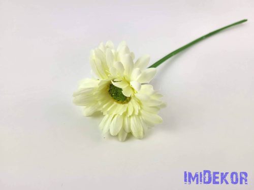 Gerbera szálas selyemvirág 42 cm - Krém