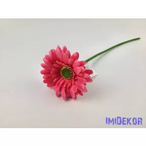 Gerbera szálas selyemvirág 42 cm - Pink