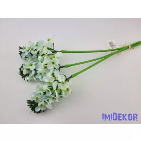 Bugás apró virágos köteg 38cm - Kék