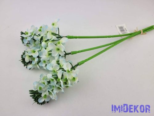 Bugás apró virágos köteg 38cm - Kék