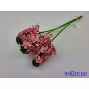 Bugás apró virágos köteg 38cm - Korall