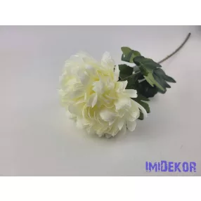 Dús szirmú szálas krizantém 76cm - Krém