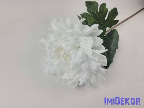 Krizantém szálas selyemvirág 74cm - Krém