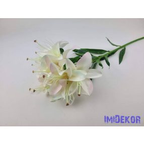 Liliom 10 fejes ág 70cm - Krém-Halvány Rózsaszín