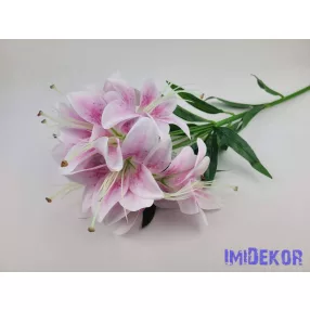 Liliom 10 fejes ág 70cm - Pinkes