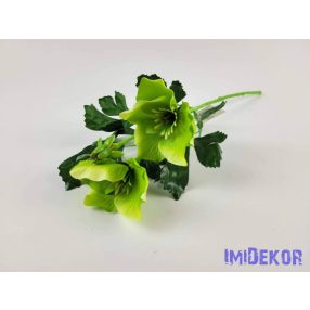 Hunyor szálas selyem ág 36 cm - Zöld