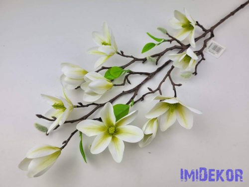 Magnólia 10 fejes ág 80cm - Krém