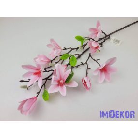 Magnólia 10 fejes ág 80cm - Rózsaszín