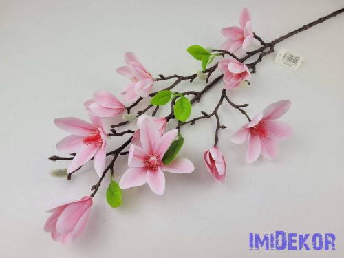 Magnólia 10 fejes ág 80cm - Rózsaszín