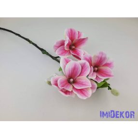 Magnólia ág 55cm - Rózsaszín