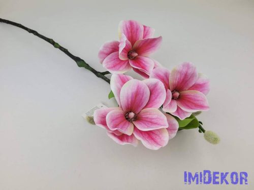 Magnólia ág 55cm - Rózsaszín