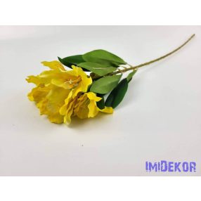 Asztromélia selyem ág 60 cm - Napsárga