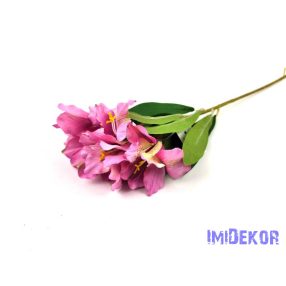 Asztromélia selyem ág 60 cm - Rózsaszínes Lila