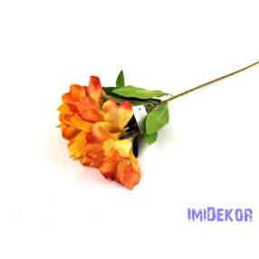 Asztromélia selyem ág 60 cm - Piruló Narancs