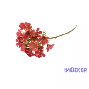 Apró virágos szálas díszítő 33cm - Sötét