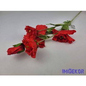 Pipacs 5 fejes ág 78cm