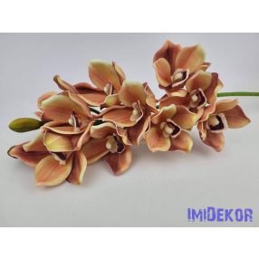   Polifoam cymbidium 10+2v orchidea élethű ág 75cm - Barackos