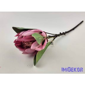 Protea ág 53 cm - Rózsaszínes
