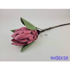 Protea ág 53 cm - Sötét Rózsaszínes