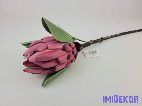 Protea ág 53 cm - Sötét Rózsaszínes