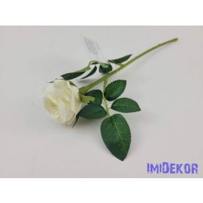 Szálas mini rózsa 27 cm - Fehér