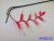 Heliconia / Rákollóvirág élethű gumis csüngős 86 cm - S. Rózsaszín