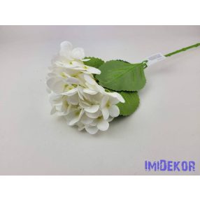 Gumis szálas hortenzia ág 66cm - Krém