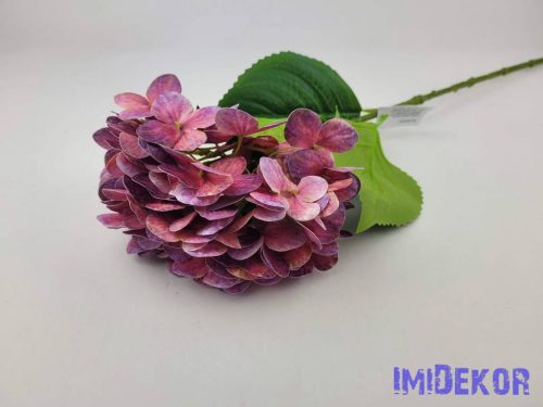 Gumis szálas hortenzia ág 66cm - Mályva