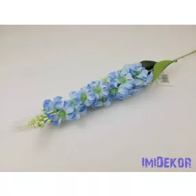 Viola szálas selyemvirág 72cm - Babakék
