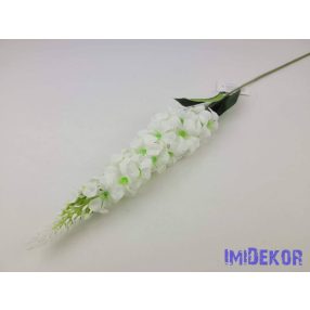 Viola szálas selyemvirág 72cm - Fehér