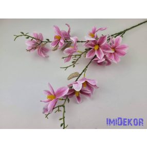 Magnólia 9 fejes ág 90cm - Mályva