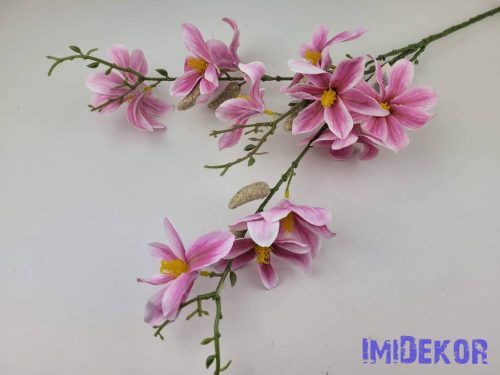 Magnólia 9 fejes ág 90cm - Mályva