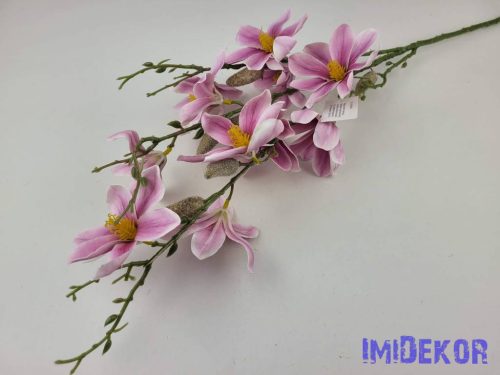 Magnólia 9 fejes ág 90cm - Halvány Lilás