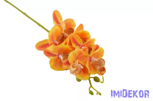 Orchidea 7 fejes ág 62cm - Sárgás