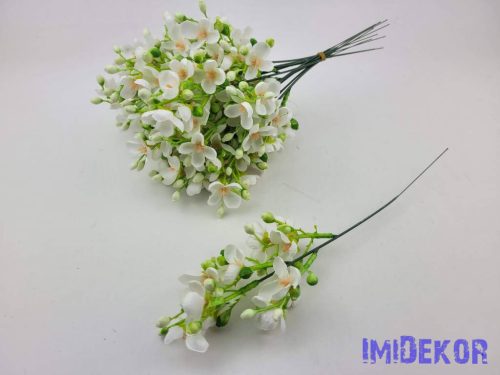 Virágos pick 12v. 30cm - Fehér